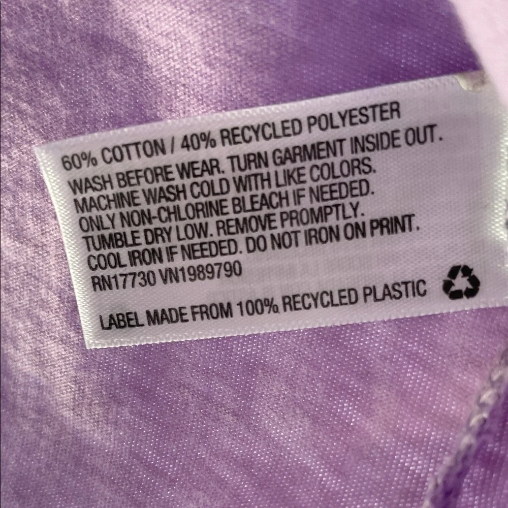 Cat & Jack Purple Nature Graphic Long Sleeve Tee • M (8/10)
